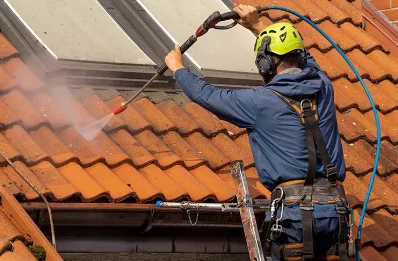 Démoussage et hydrofuge de toiture à Bilhères